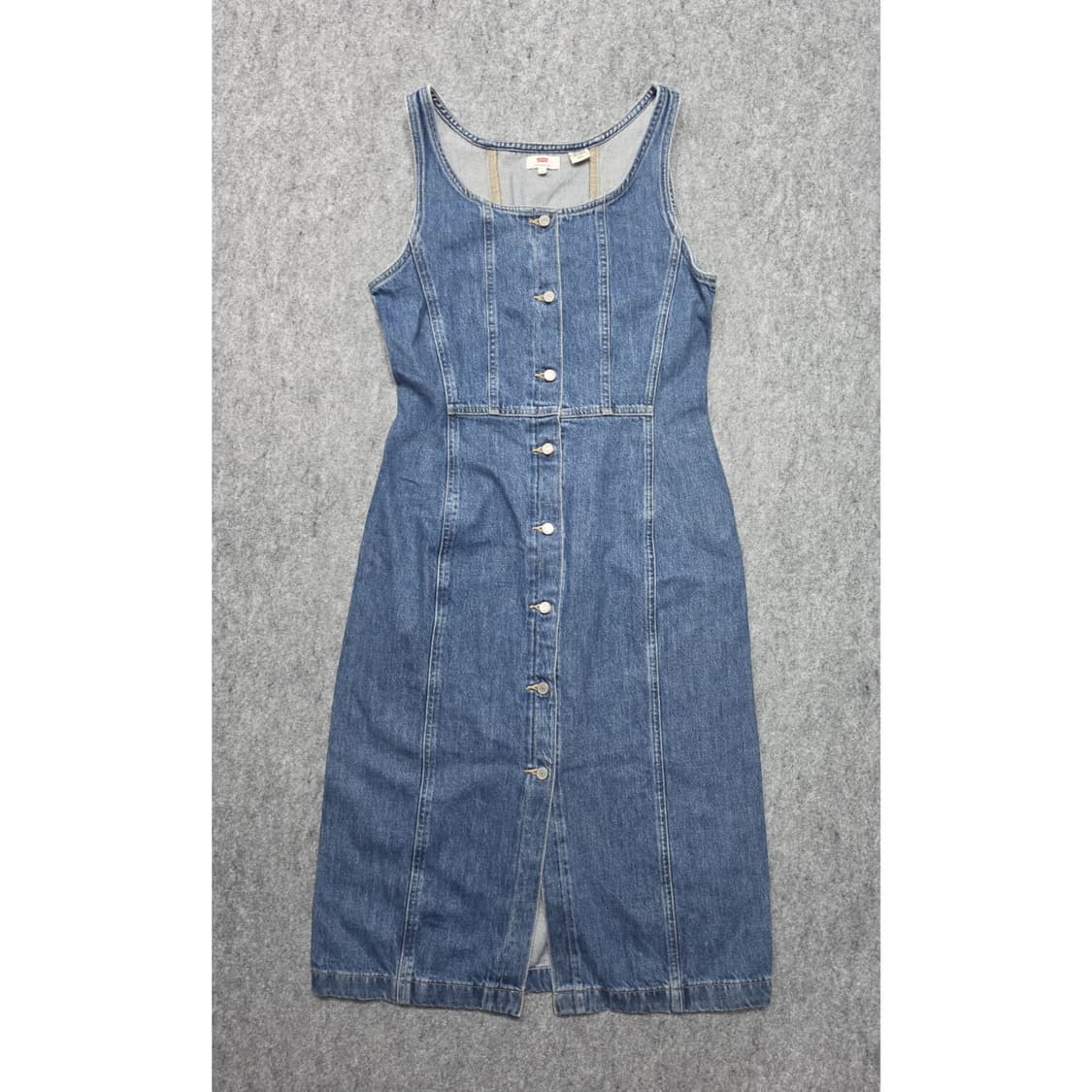 리바이스 버튼업 민소매 데님 원피스 청 원피스 치마 S 상품이미지1