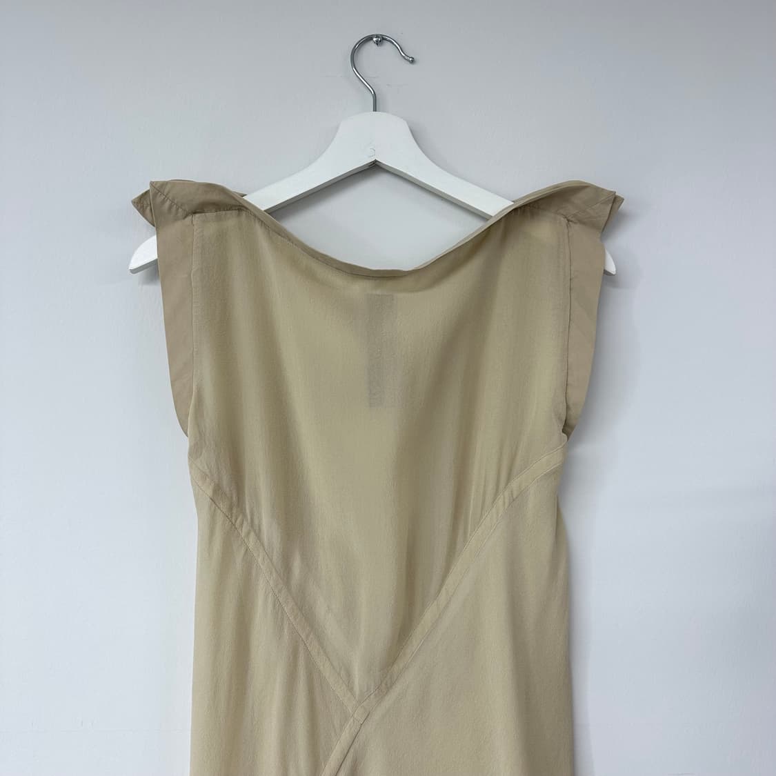 릭오웬스 카울넥 슬리브리스 실크 탑 상품이미지6