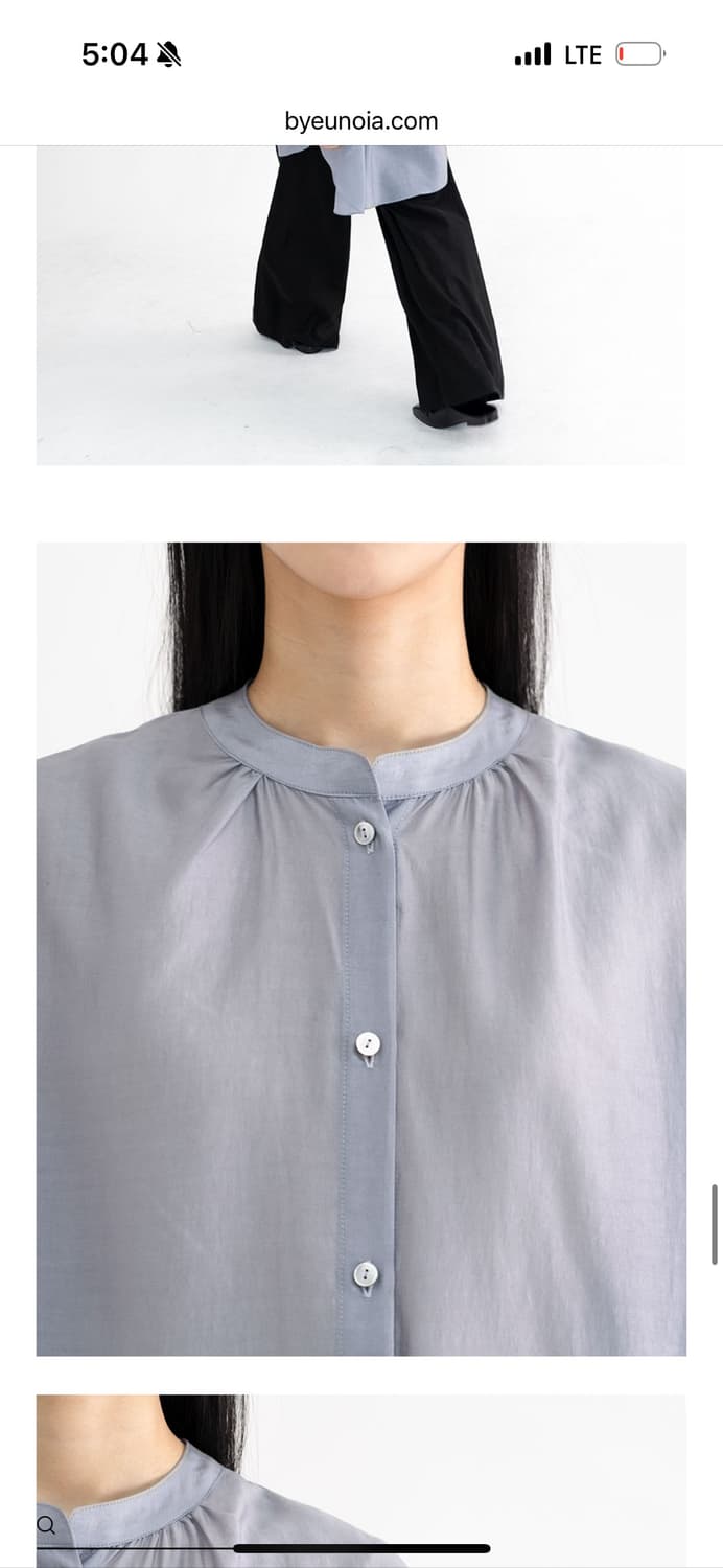 유노이아 텐셀 롱 블라우스 상품이미지8