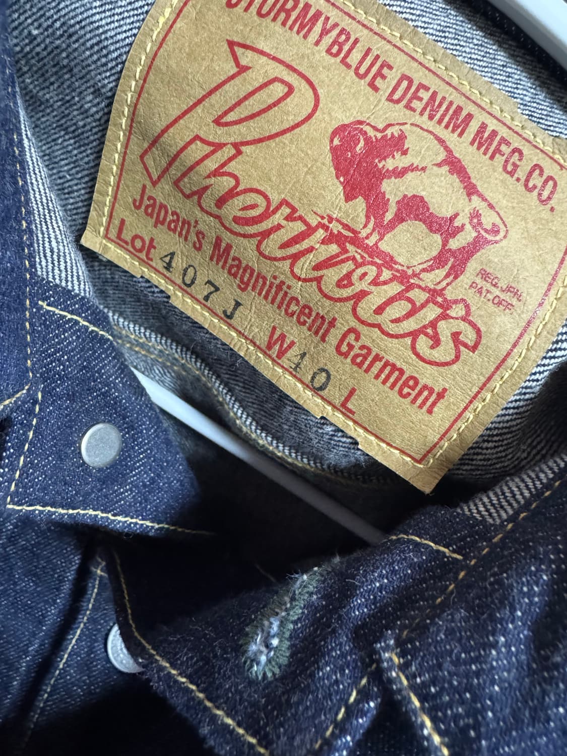 페로우즈 2세대 데님 자켓 PHERROW'S 407J-SW Denim J 상품이미지1