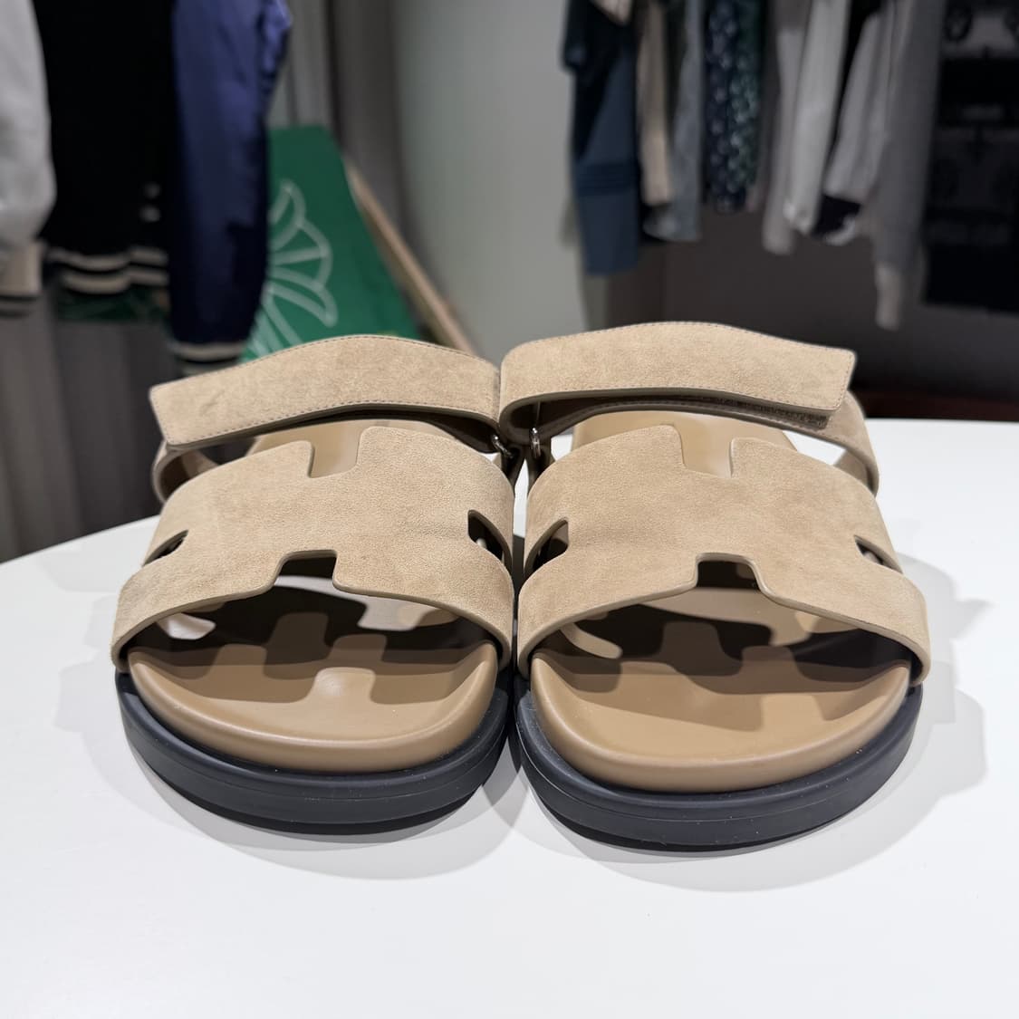 (A+/41) / 에르메스 시프레 샌들 슬리퍼 베이지 상품이미지2