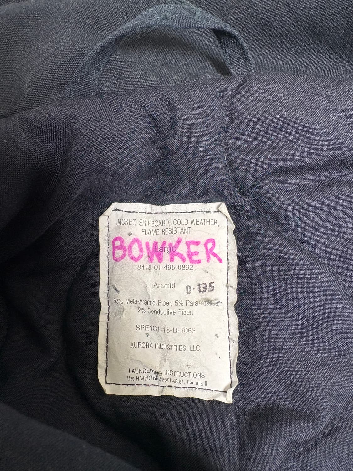 미 해군 콜드 웨더 쉽 보드 자켓 L(105) 상품이미지4