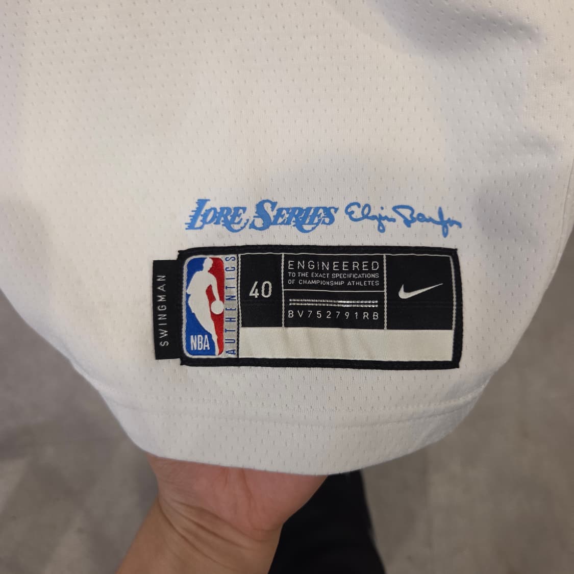  [NIKE] LA 레이커스 르브론 제임스 '로어 시리즈' 저지 (S) 상품이미지5