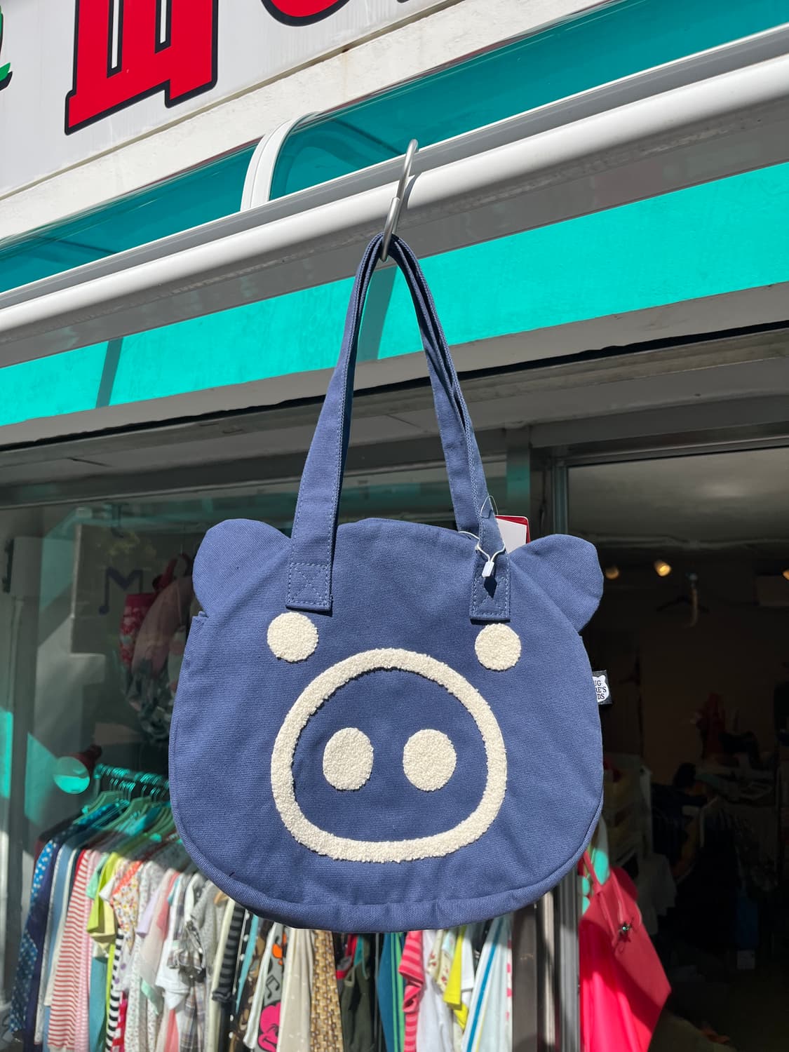 꿀꿀이 핸드백 🐽 네이비 상품이미지2