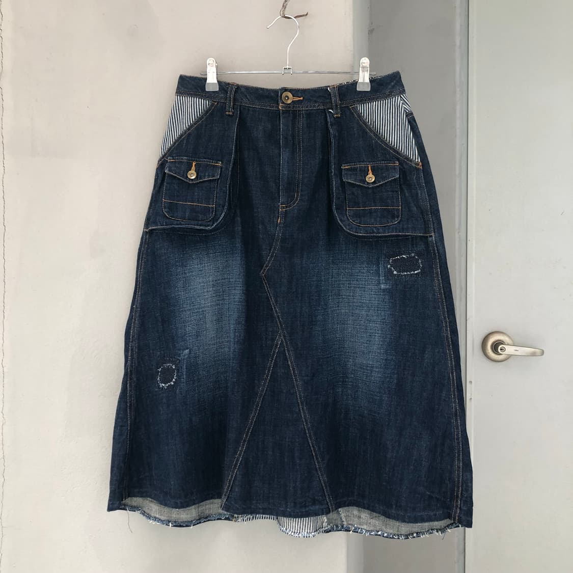 vintage denim skirt 상품이미지1