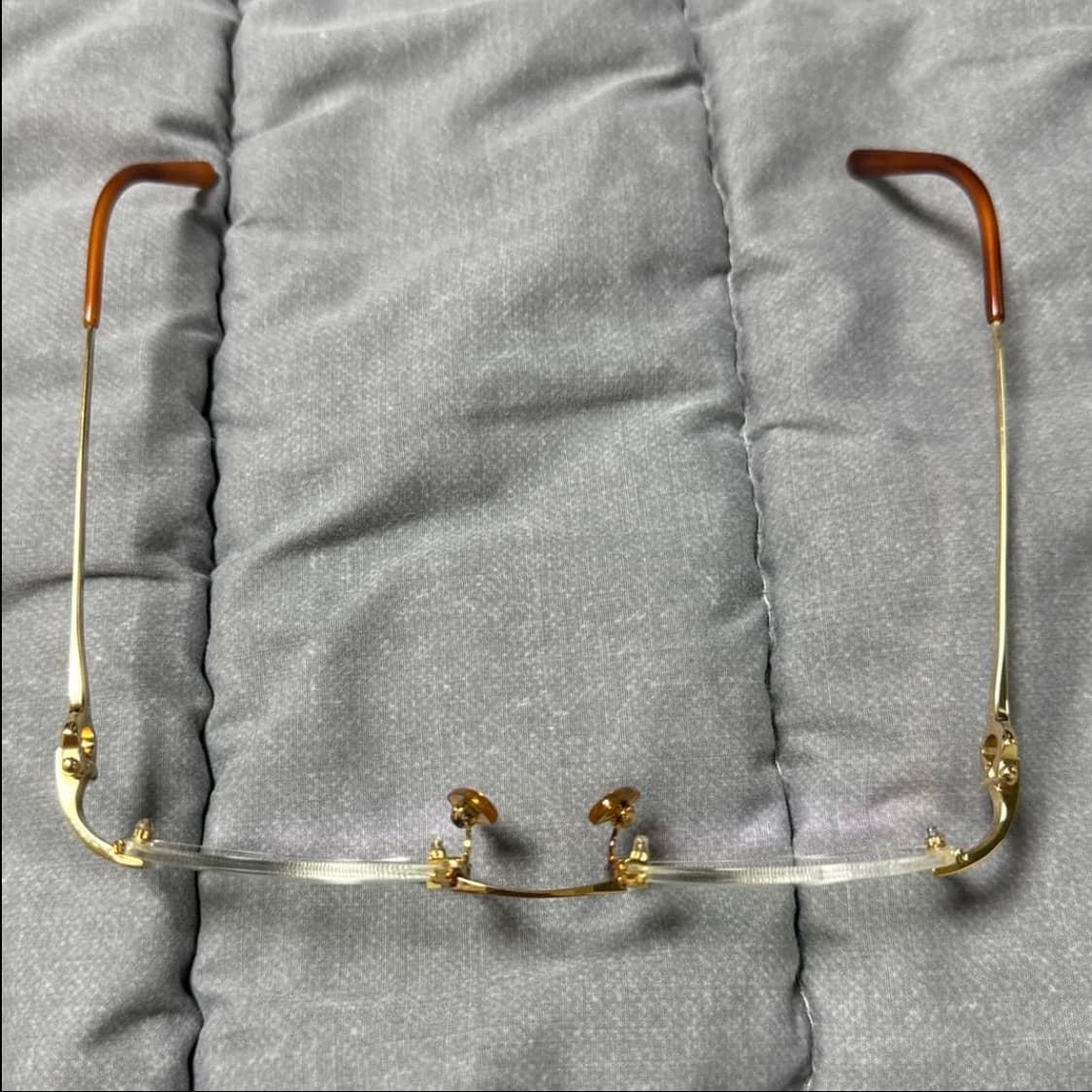 90s Cartier 까르띠에 금장 무테 안경 상품이미지9