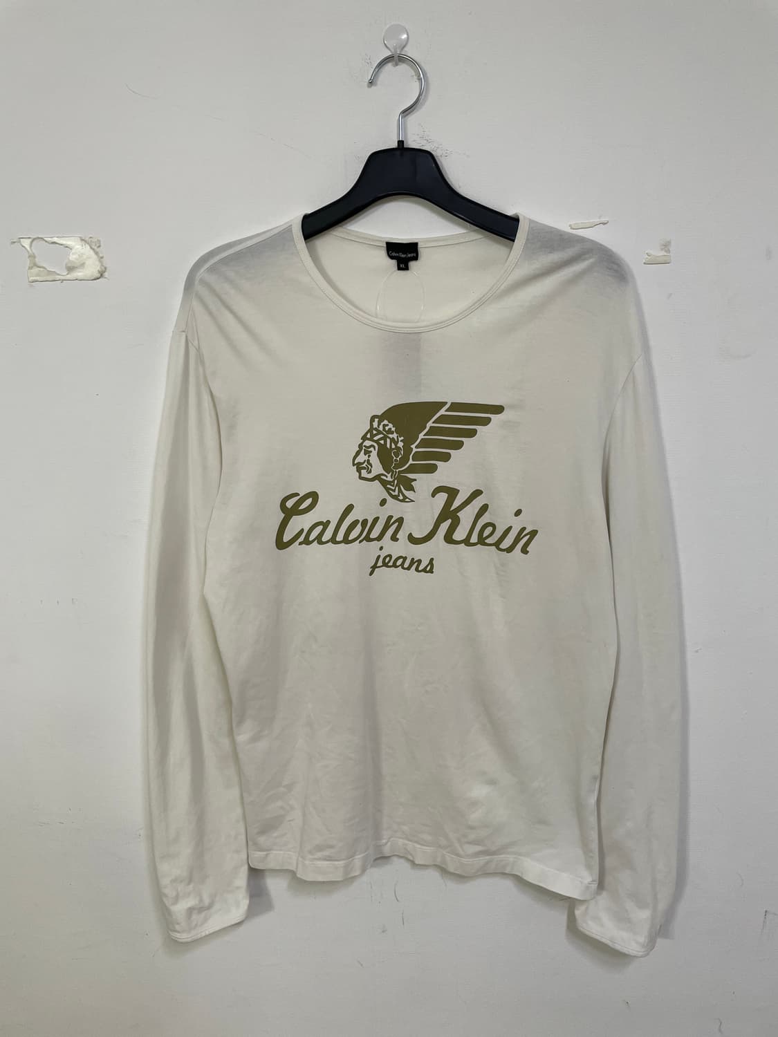 캘빈클라인 진 긴팔 티셔츠 화이트 상품이미지2