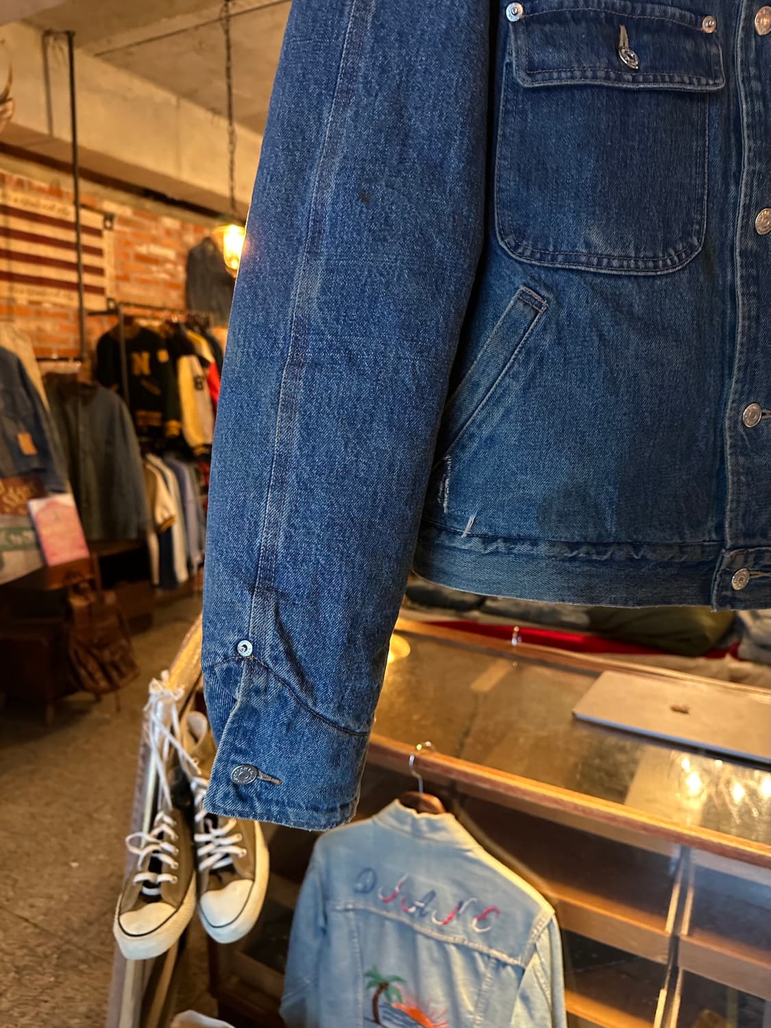 80s USA 빈티지 폴로 랄프로렌 덩가리 데님 자켓 상품이미지4