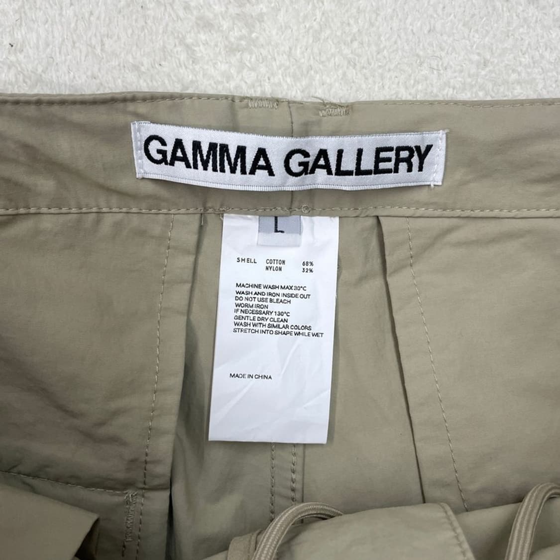 GAMMA GALLERY 파라슈트 나일론 베이지 팬츠 L 상품이미지5