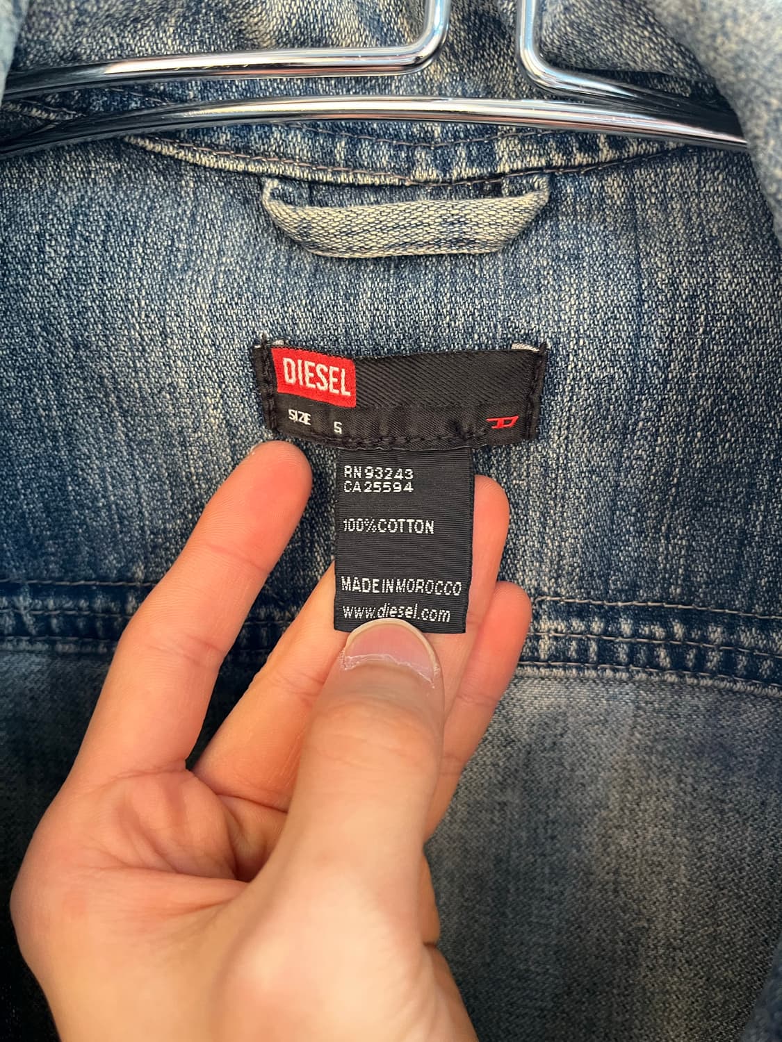 디젤 비대칭 라이더 데님 자켓 상품이미지7