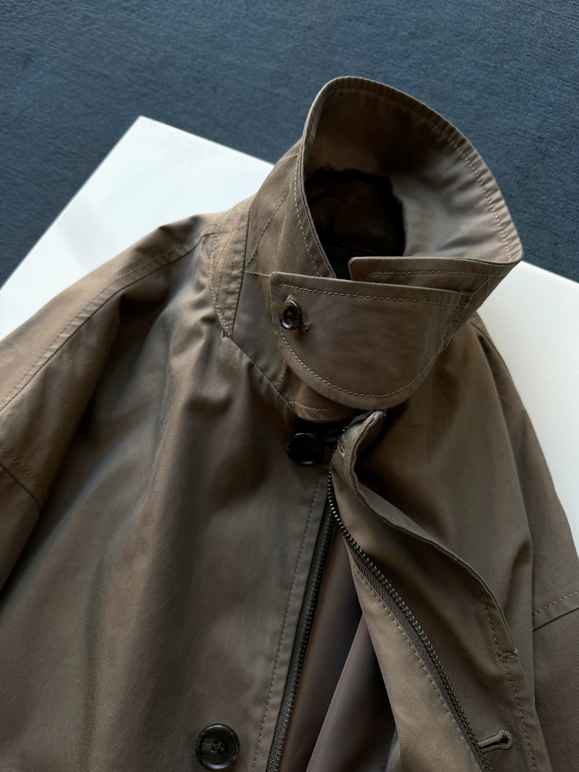 chambray gavadin soutien coat 상품이미지3