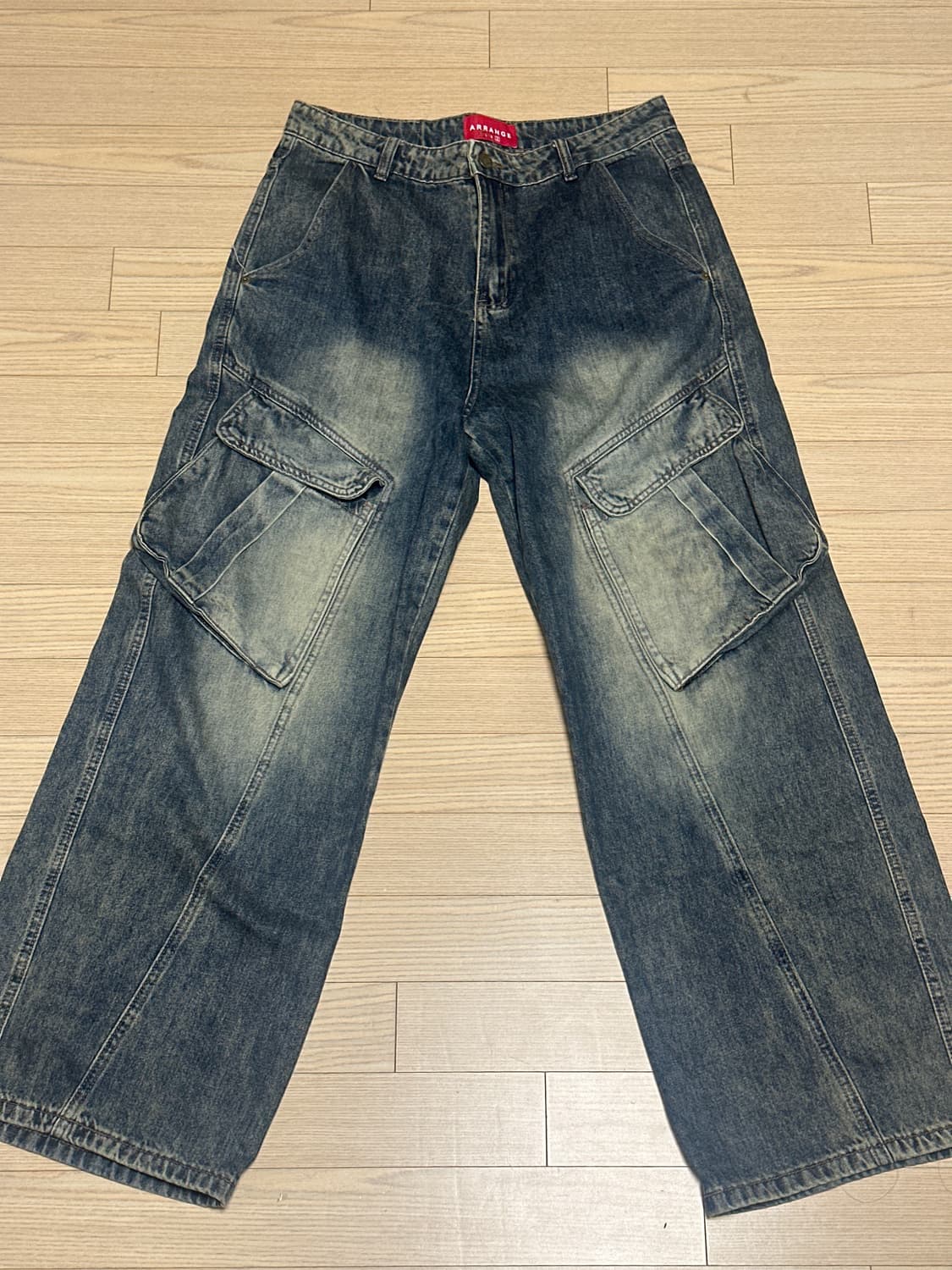 도메스틱 사선 루이 워싱 데님 상품이미지1