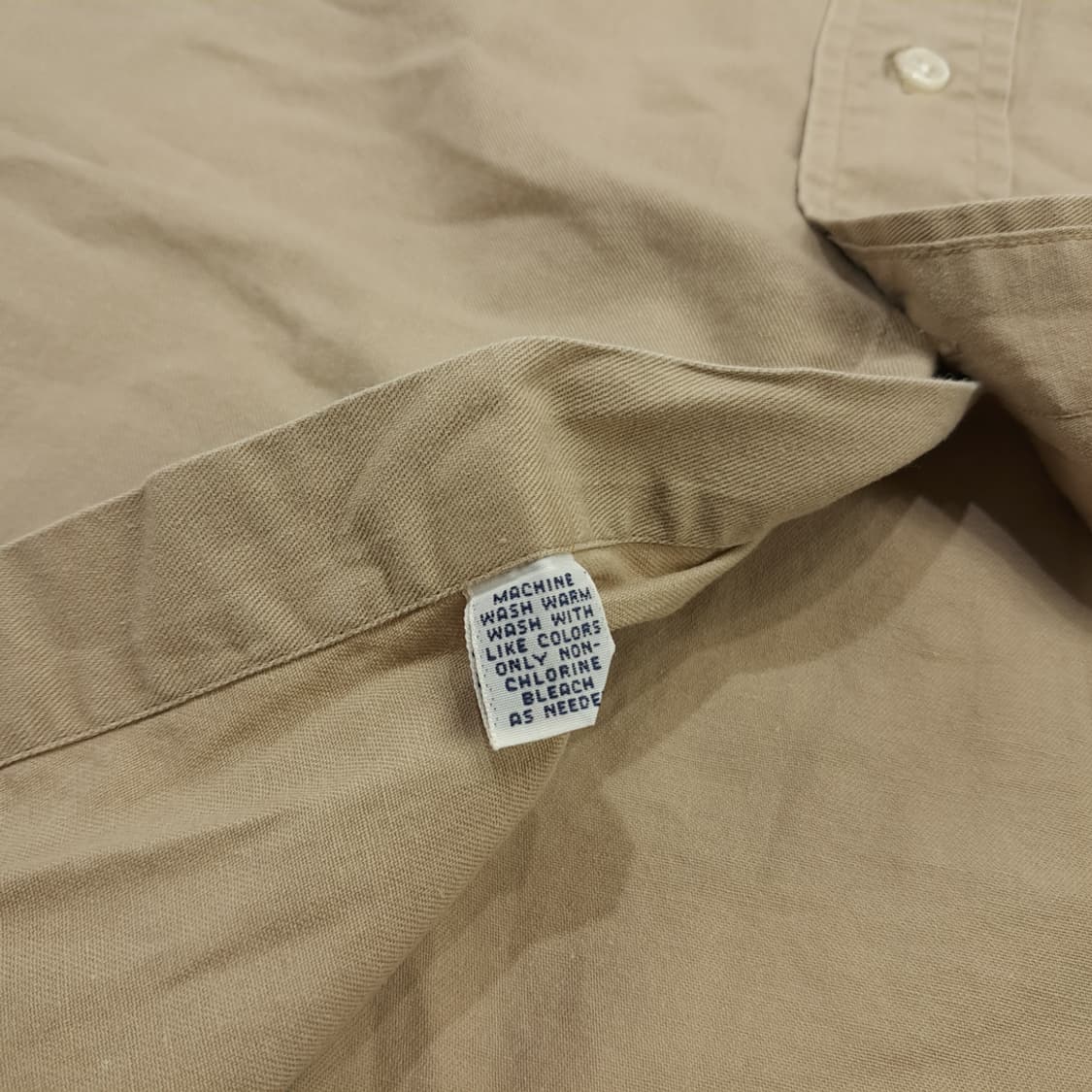 Co617 2XL 폴로 랄프로렌 USA 베이지 반팔 셔츠 남방 상품이미지5