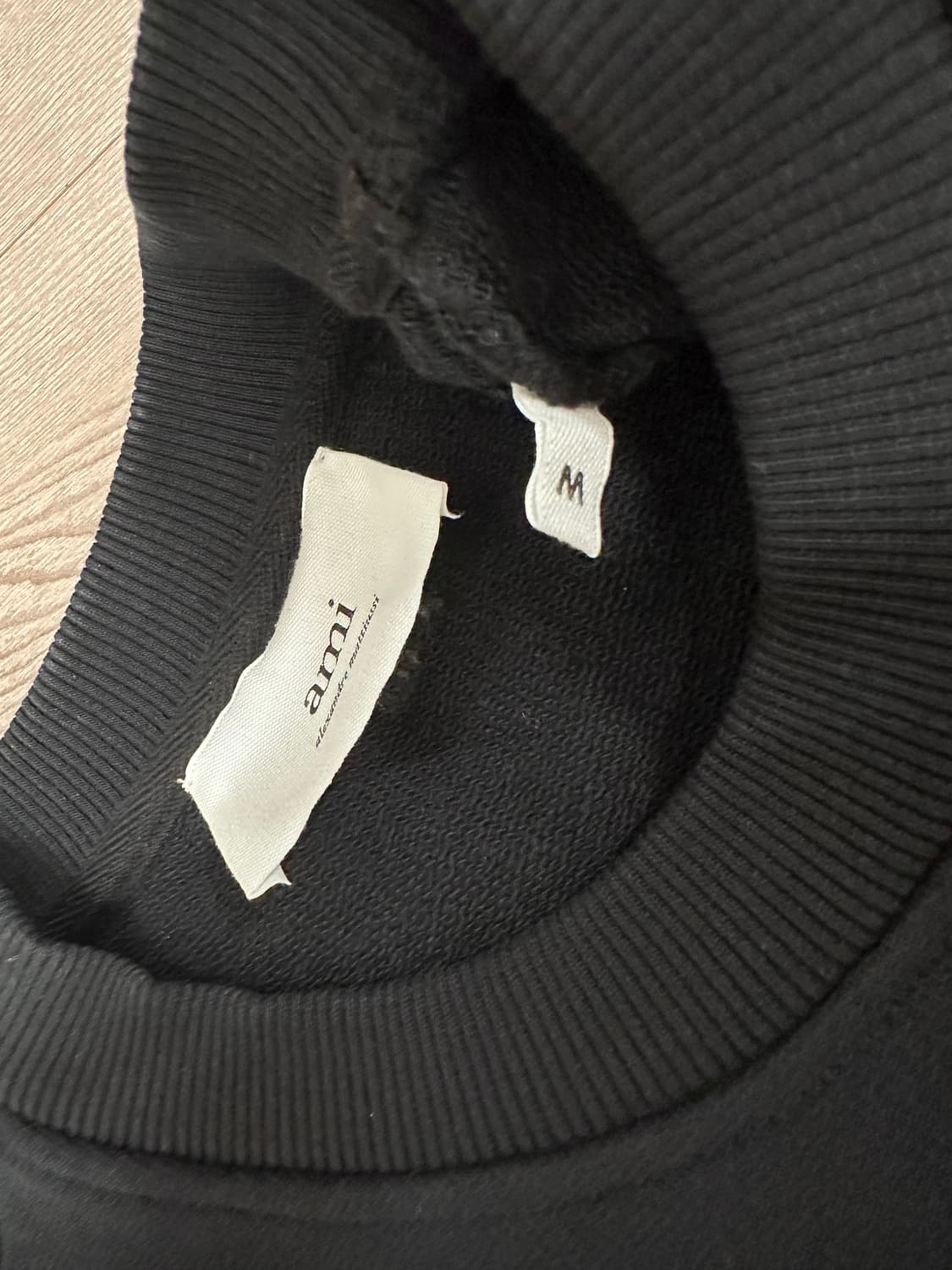 ami 아미 스몰 하트 로고 맨투맨 스웨트셔츠 블랙 M 사이즈 상품이미지2