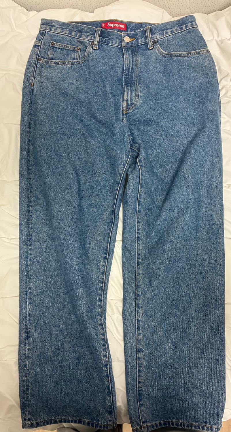 슈프림 배기진 워시드인디고(24fw) 상품이미지1