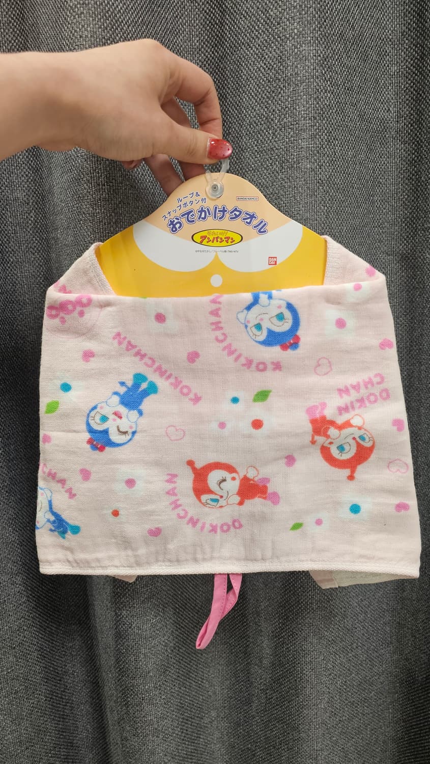 일본 짤랑이  외출 수건 턱받이 면100% 거즈 상품이미지2