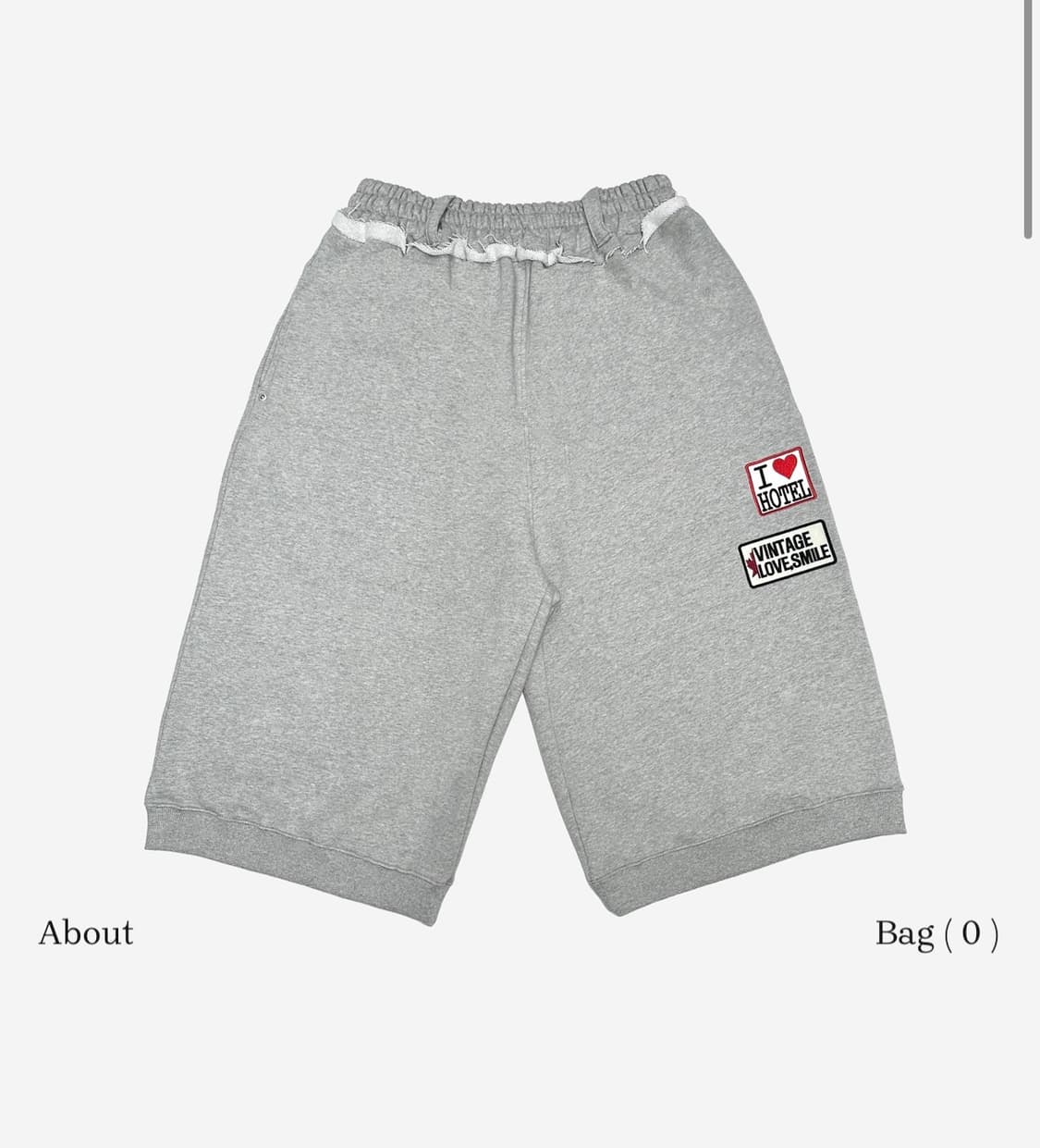 더미스테리어스호텔 스웻 버뮤다 팬츠 상품이미지4