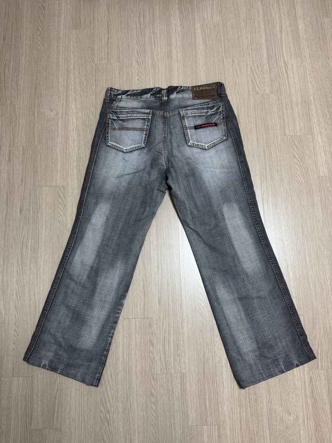 빈티지 워싱 데님 흑청 상품이미지2