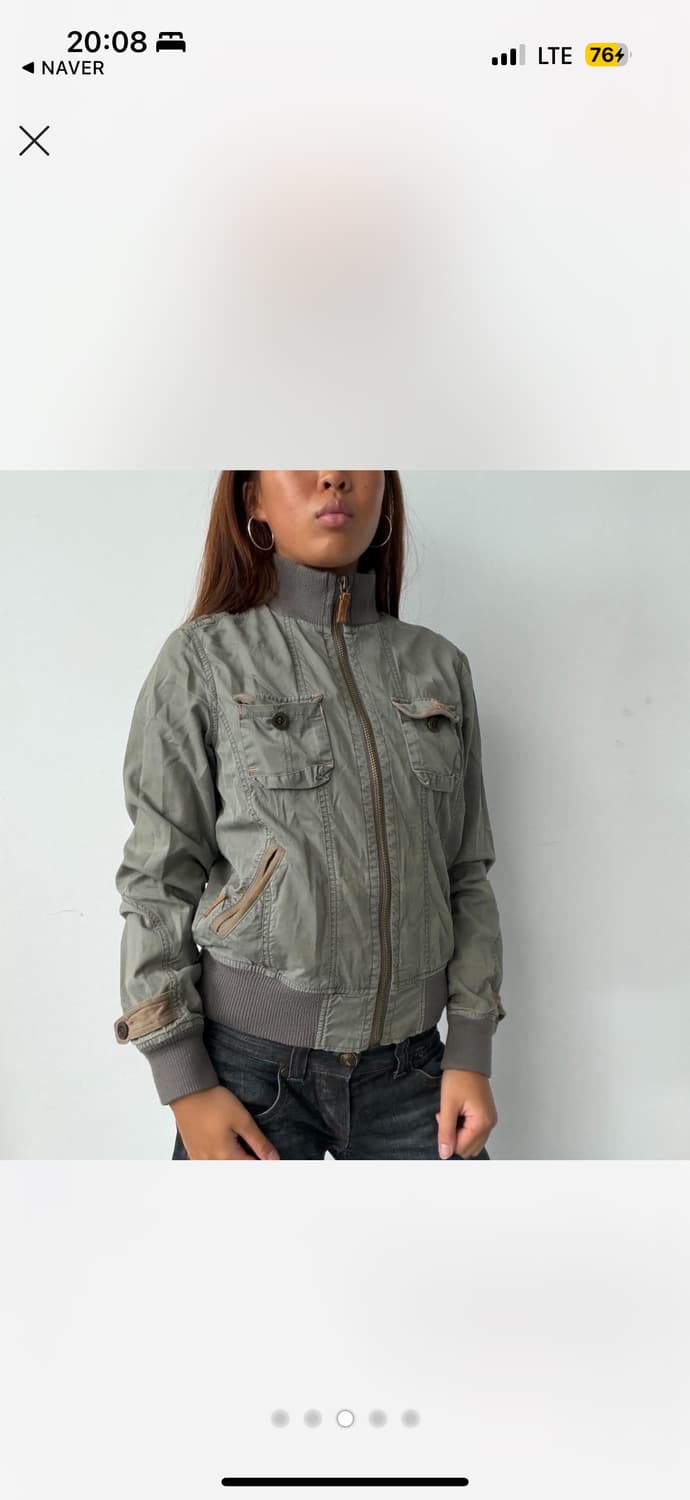 빈티지 카키 유틸리티자켓  상품이미지3