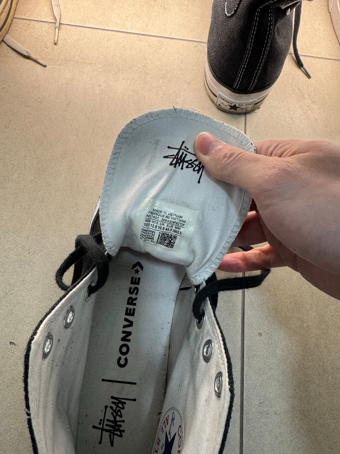 스투시 컨버스 척 70 하이 블랙 상품이미지2