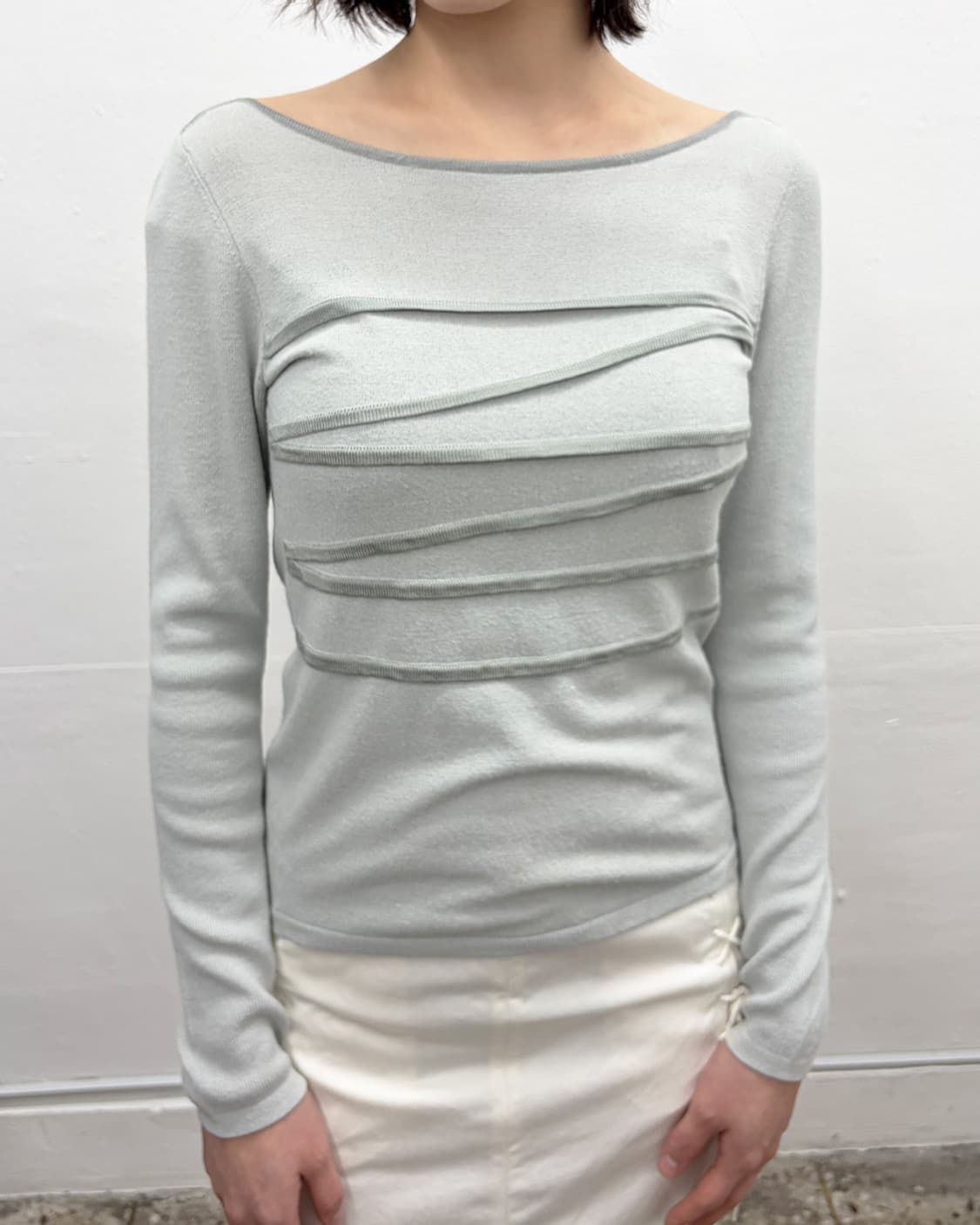 아르마니 익스체인지 파이핑 롱슬리브 니트 상품이미지4