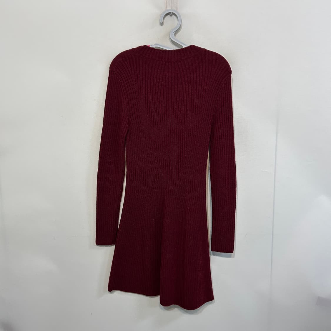 라코스테 니트 원피스 95 와인색 상품이미지3