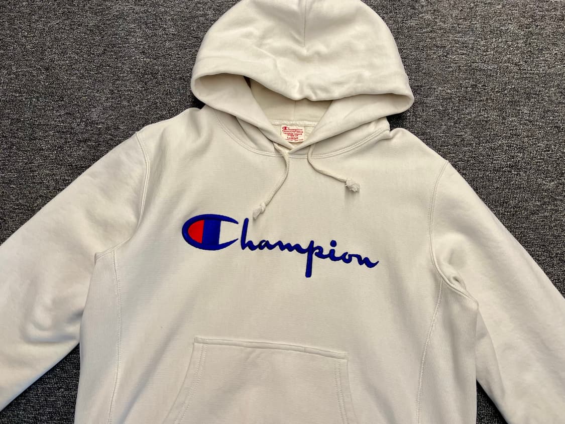 [100] 챔피온 리버스위브 로고 후드티 화이트 L 상품이미지2