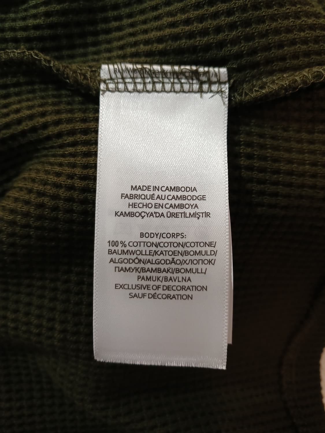 (새상품,M,95)폴로 랄프로렌 남성 와플긴팔면티 카키 상품이미지9