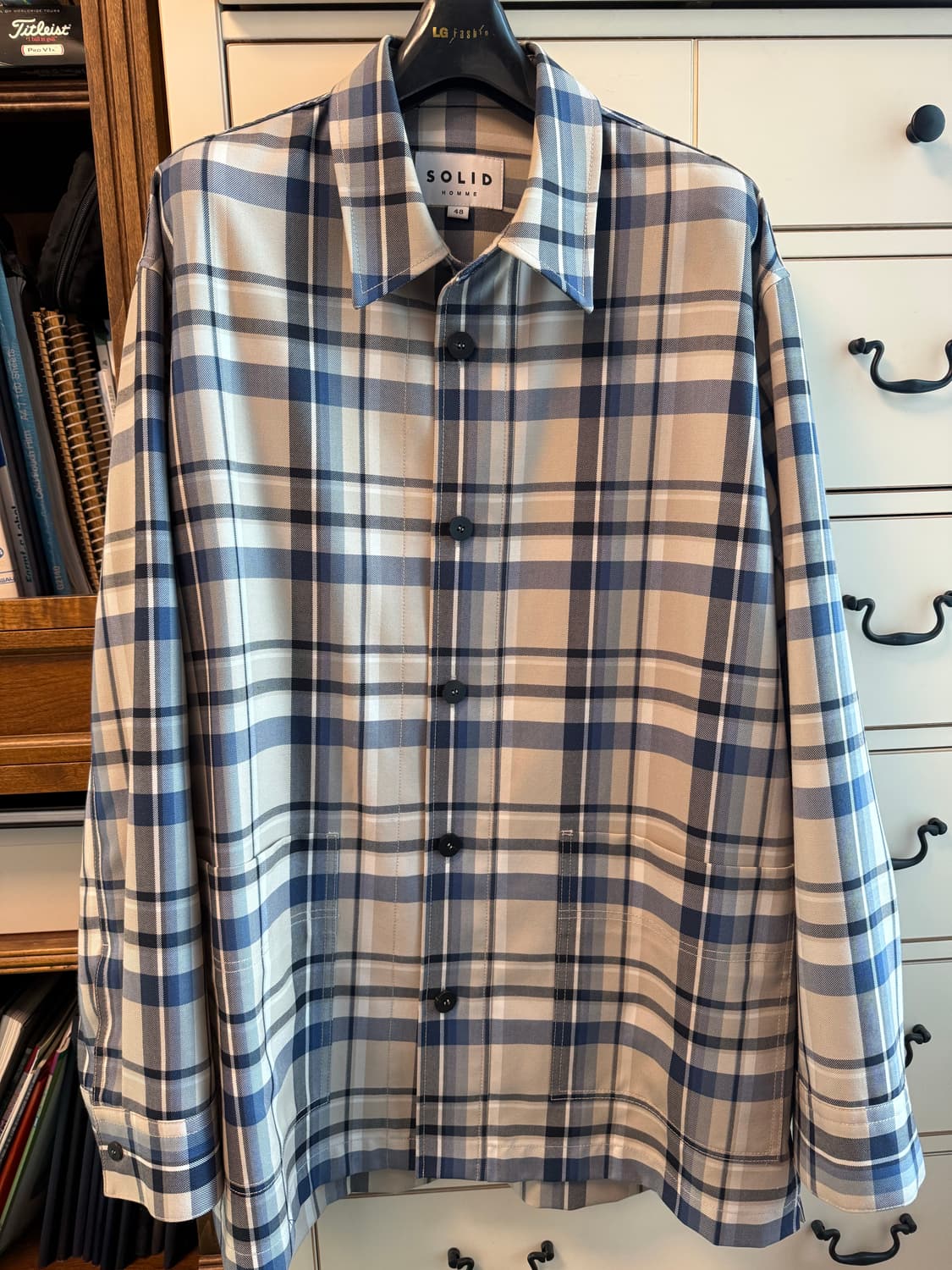 솔리드옴므 셔츠자켓 48사이즈 (100~105사이즈) 상품이미지1