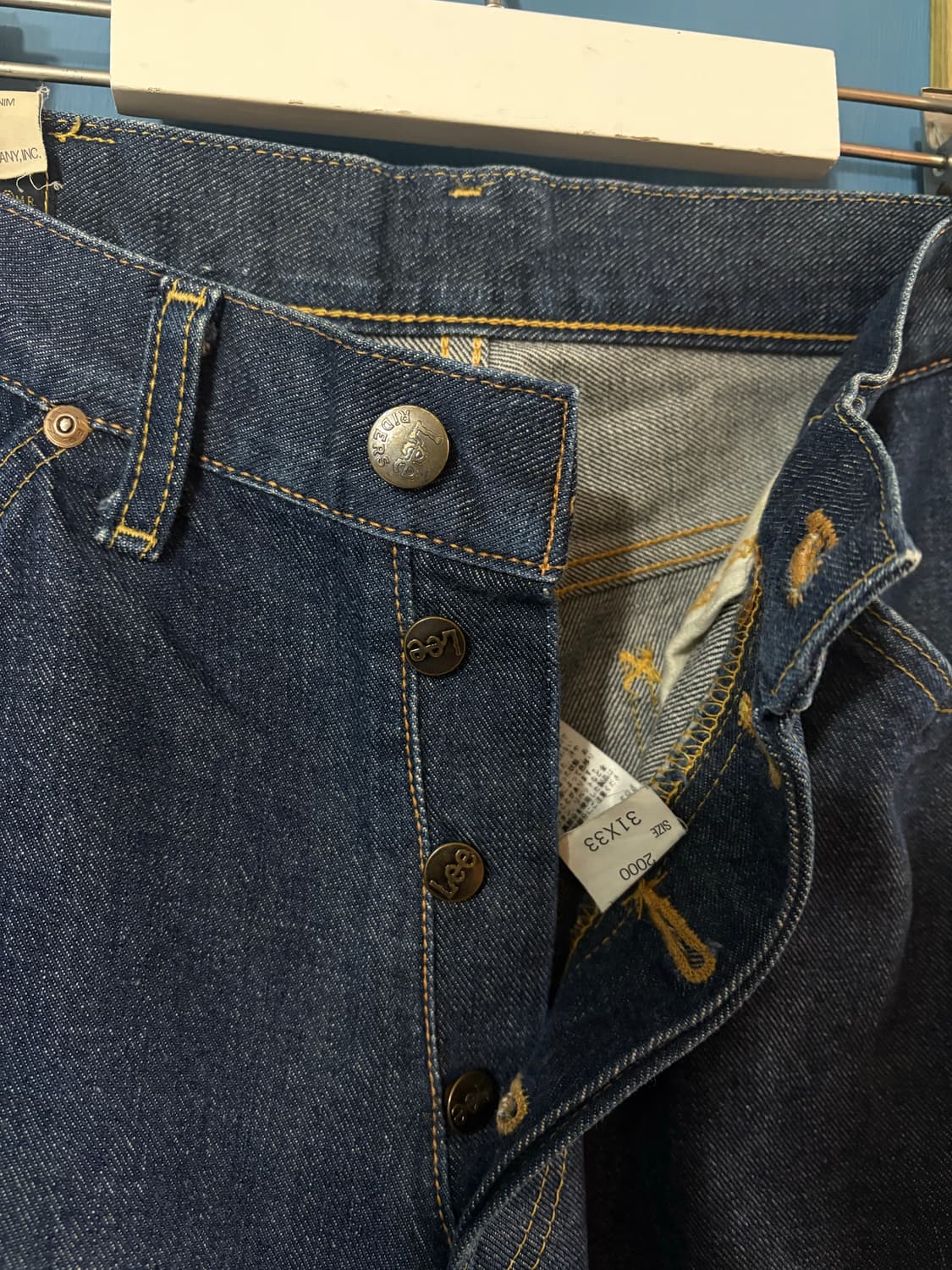 90‘s Lee riders 2000 selvage denim pant. 상품이미지3