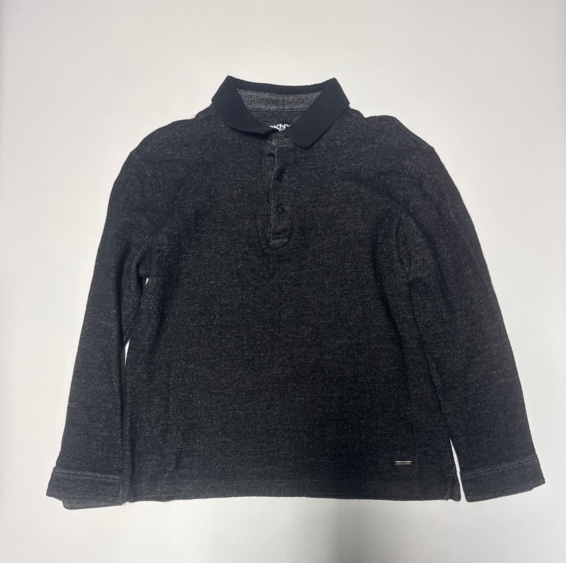 여성 DKNY 디케이엔와이 긴팔 카라 니트 M 블랙 상품이미지1