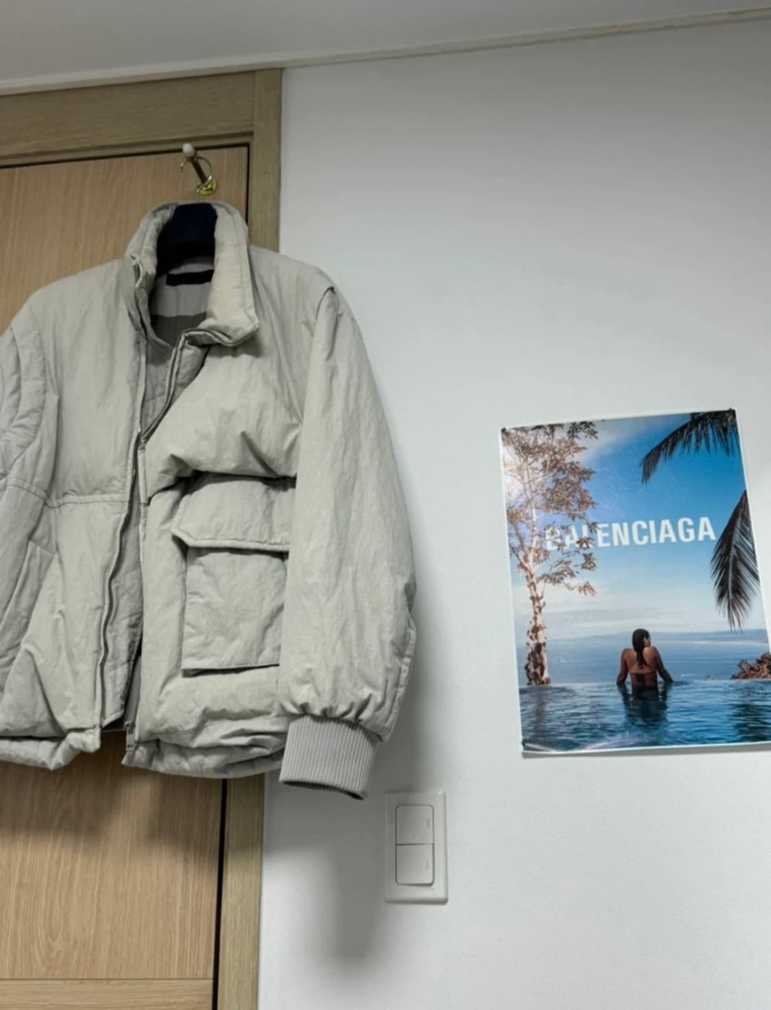 시스템 옴므 언밸런스 구스 다운 패딩 상품이미지1