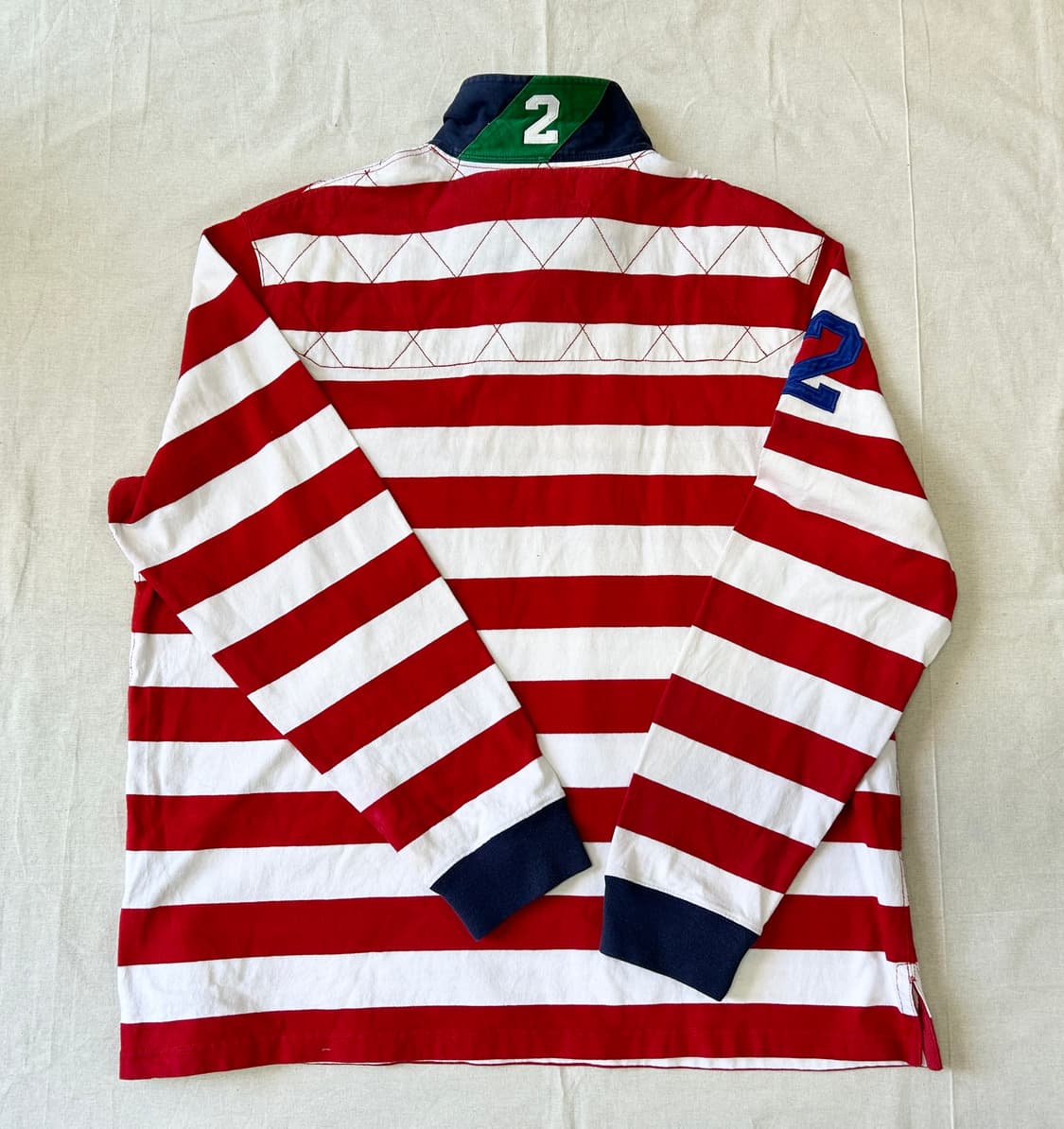 폴로랄프로렌 럭비 셔츠 Red/White 상품이미지7