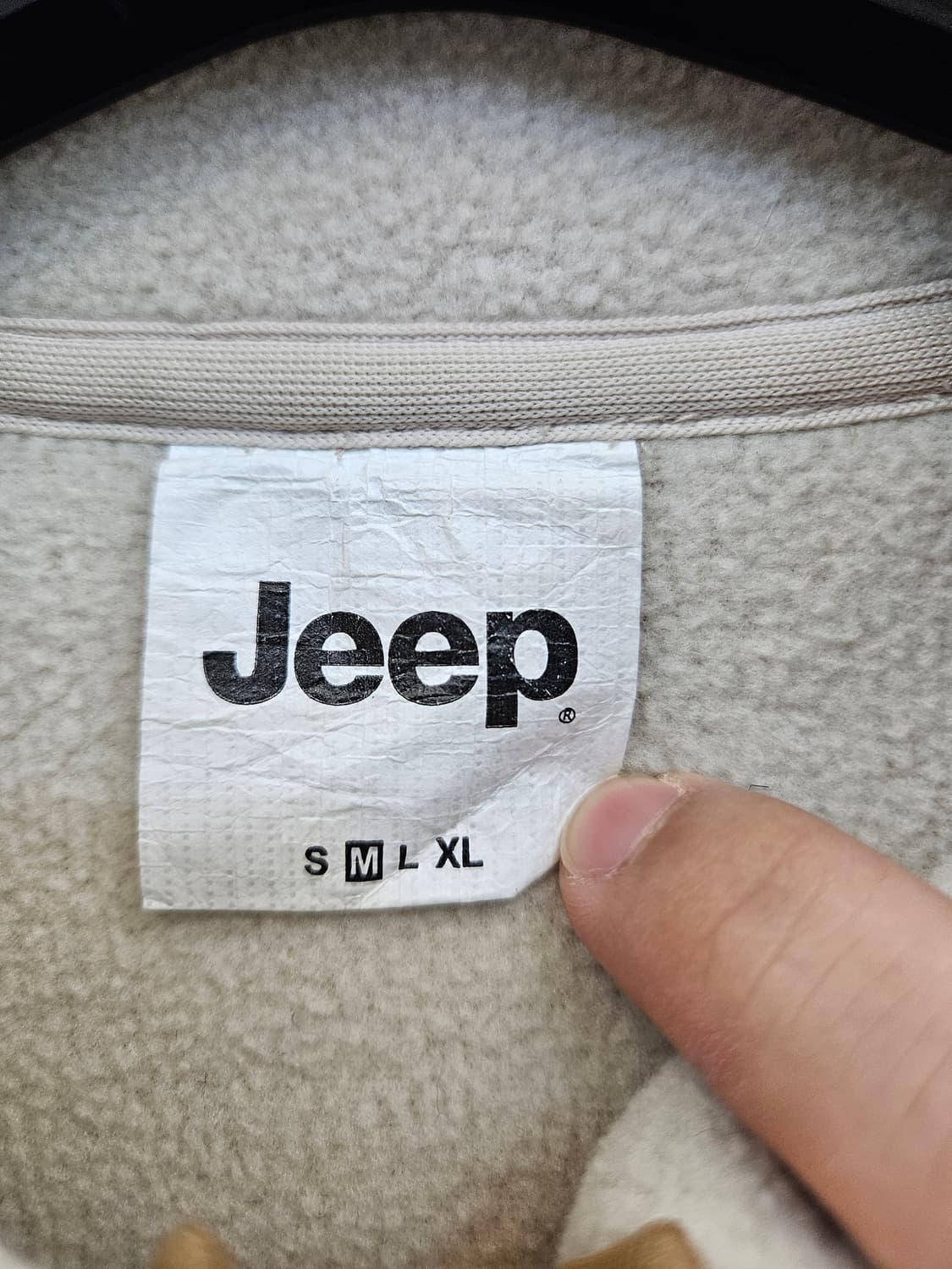 JEEP 베이지 플리스 조끼 상품이미지4