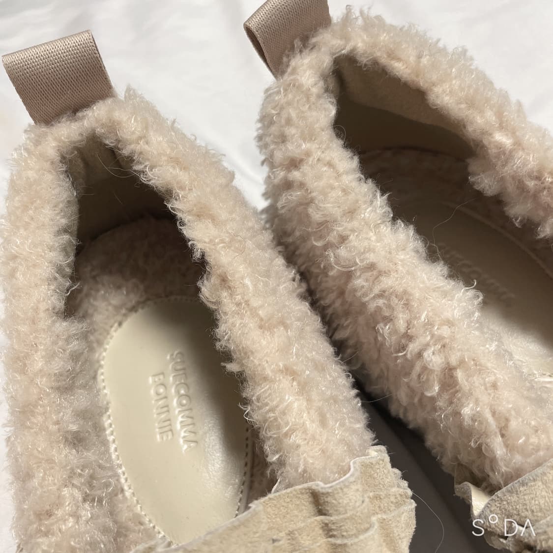 슈콤마보니 양털 플랫 스니커즈 240mm 상품이미지9