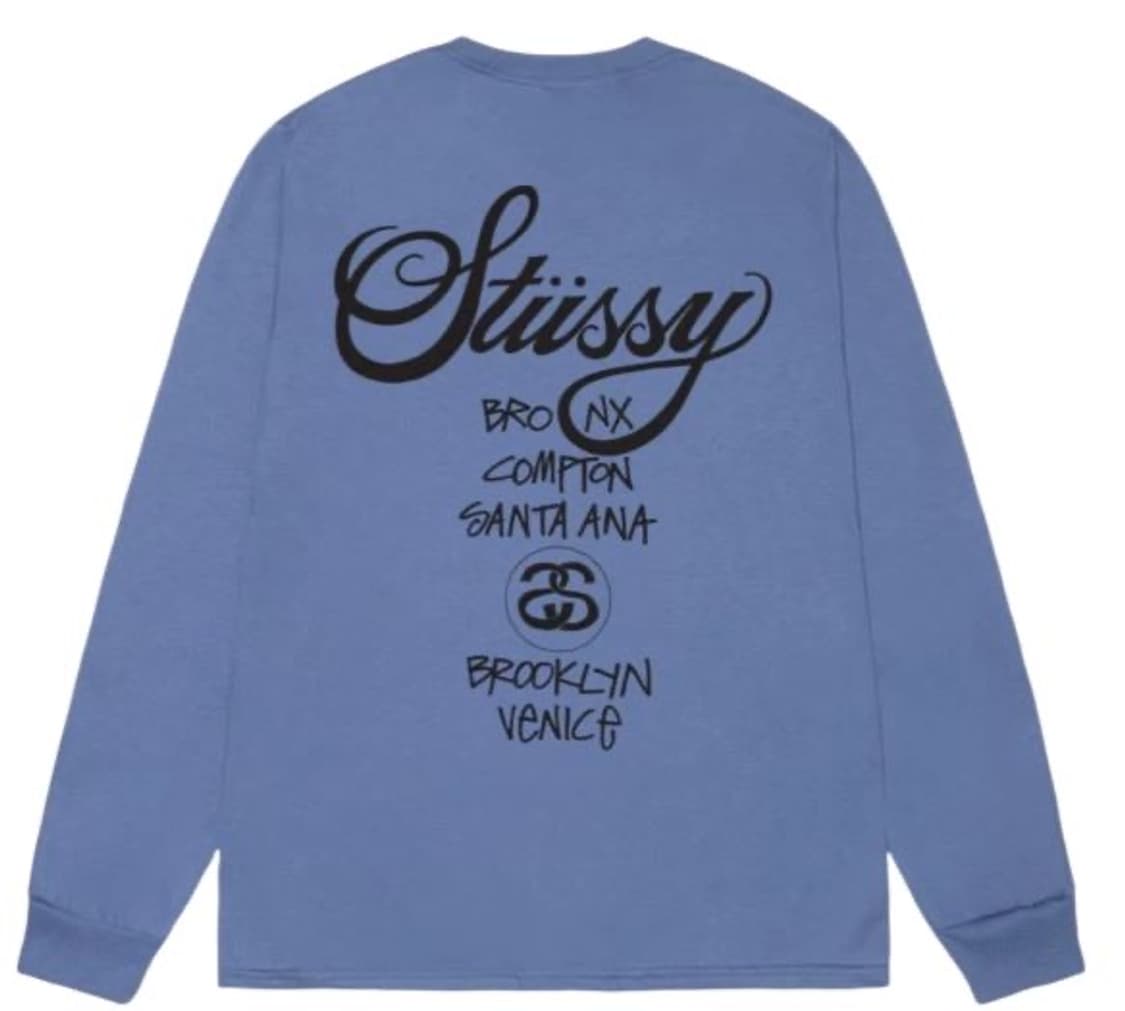 [레어] 스투시 월드투어 롱슬리브 티셔츠 스톰 2023 상품이미지2
