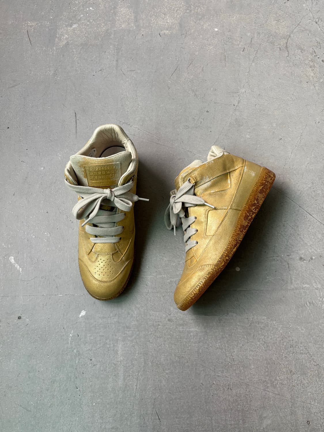 마틴 마르지엘라 골드 크랙업 하이탑  상품이미지4