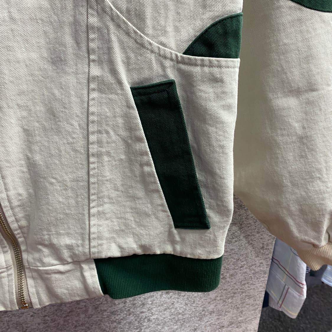 라티젠 LR컬러 블록 블루종 자켓 B4215 상품이미지3