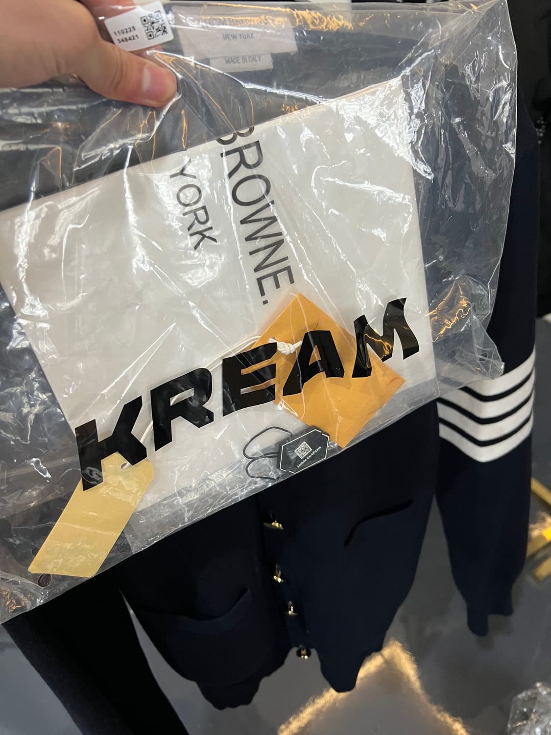 톰브라운 밀라노스티치 가디건 금장 상품이미지5