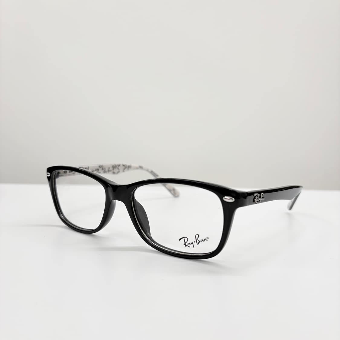 RAYBAN 레이밴 레터링 블랙 뿔테 상품이미지1