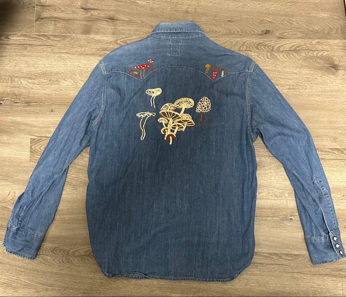 Lvc 자수 머쉬룸 셔츠 상품이미지2