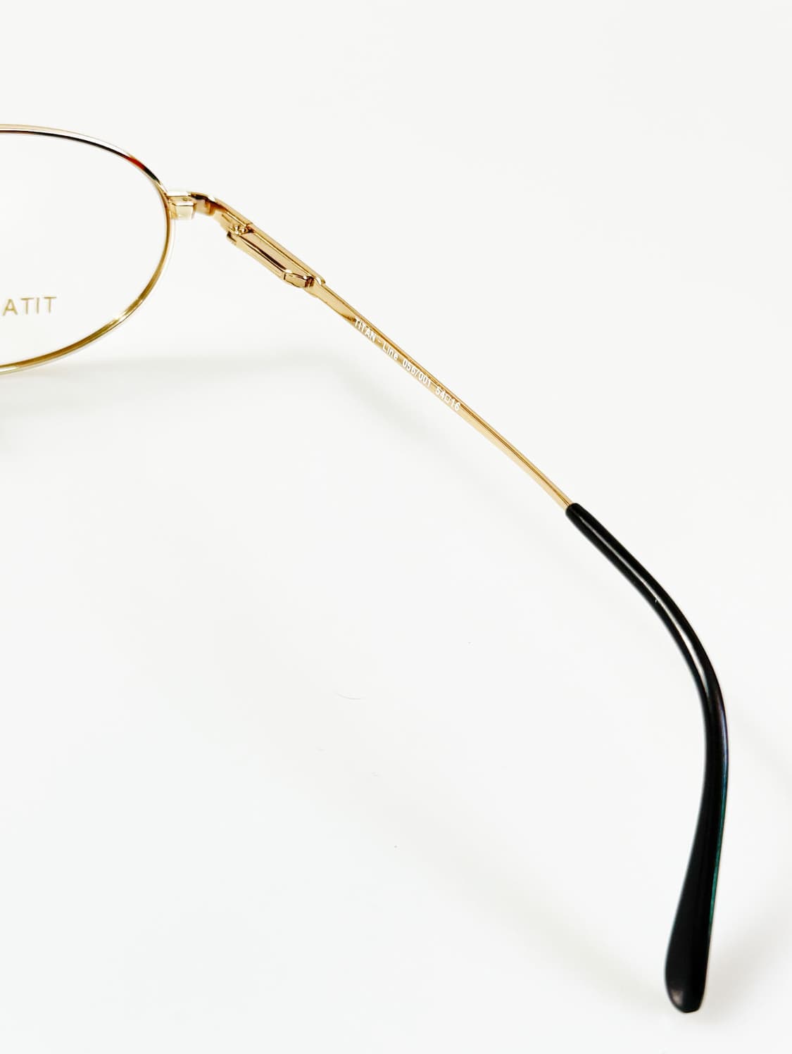 90s 독일제 TITAN LINE 티타늄 골드 오벌 메탈 빈티지 안경 상품이미지6