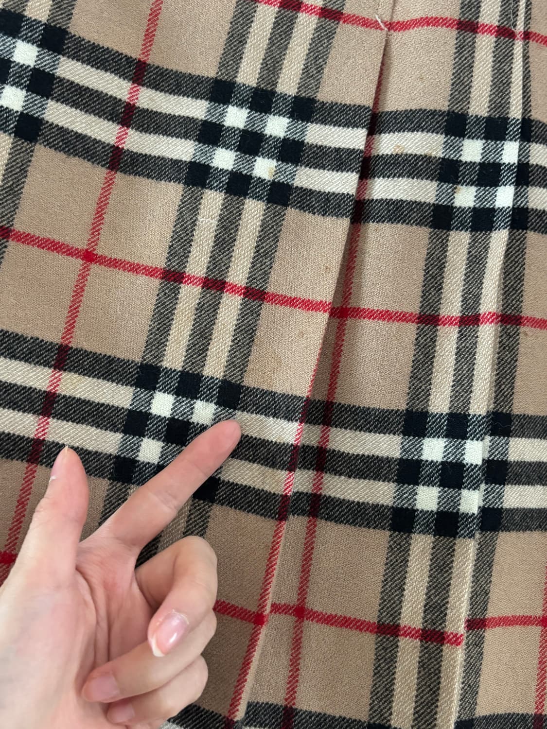 Burberrys 버버리 노바체크 플리츠 울 미디 스커트 상품이미지5