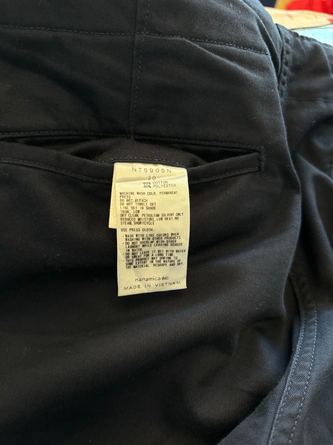 퍼플 라벨 네이비 코튼 팬츠 상품이미지5