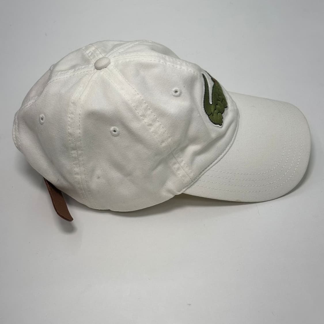 LACOSTE 빅 로고 볼캡 화이트 상품이미지3