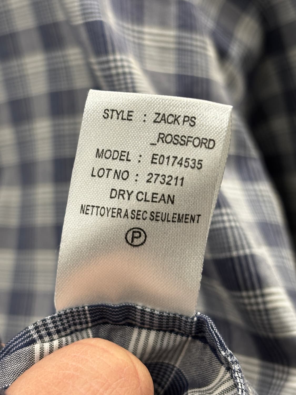 Theory 남성 체크 셔츠 S 상품이미지7