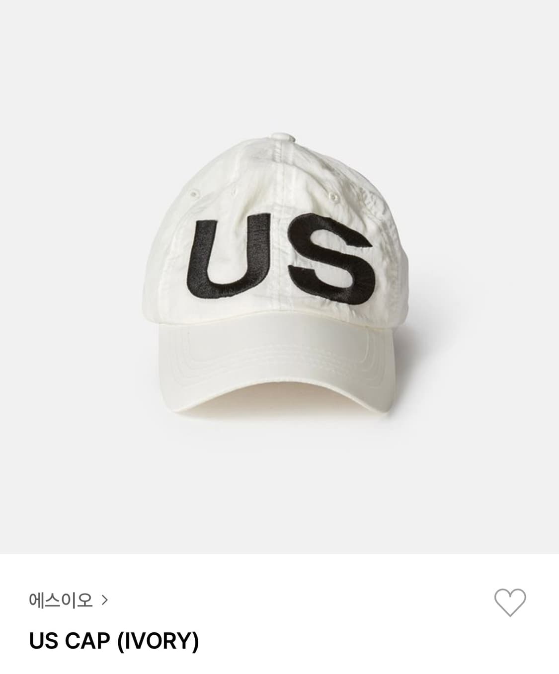 에스이오 US캡 white 상품이미지1