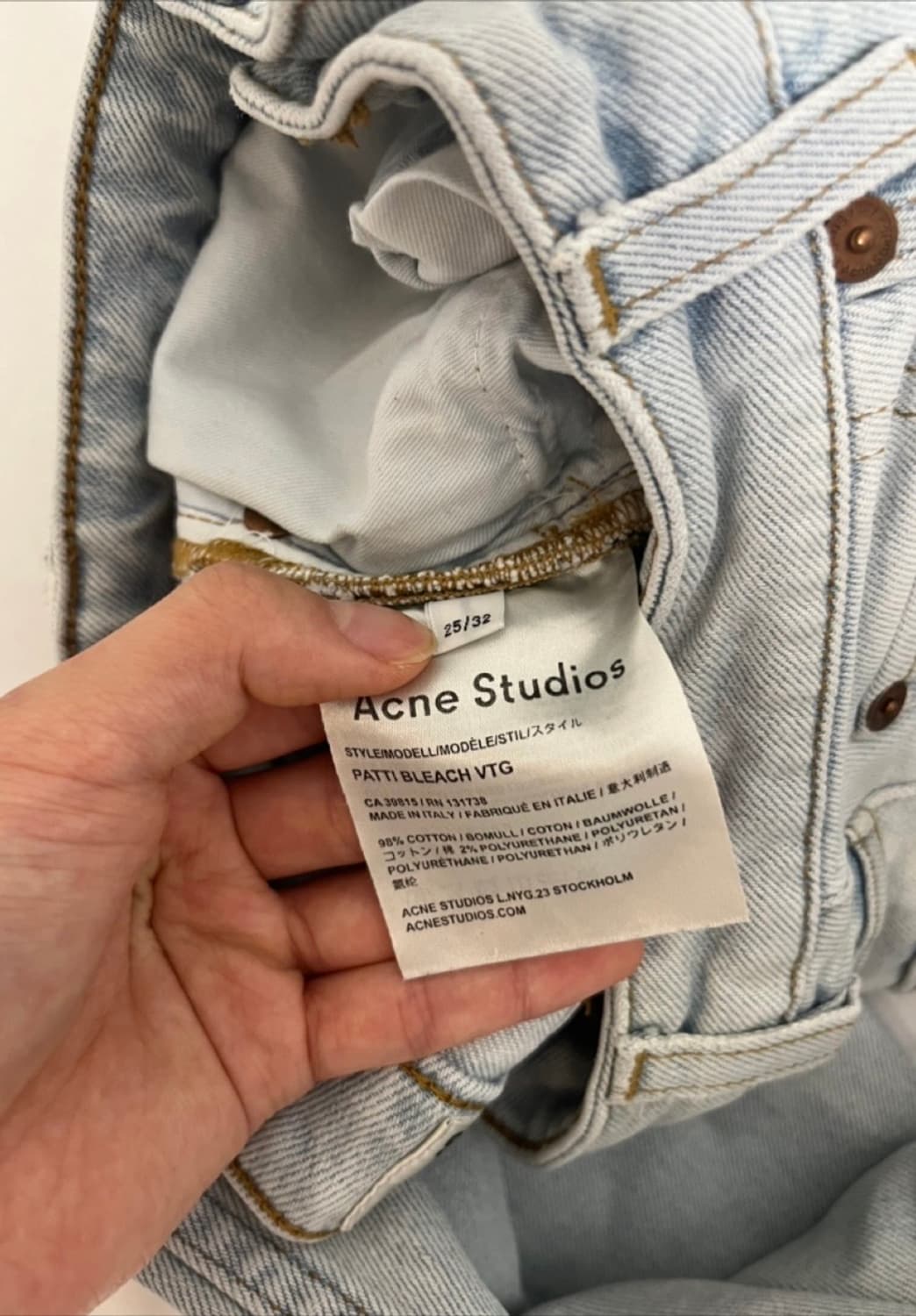 Acne Studios 일자 청바지  상품이미지3