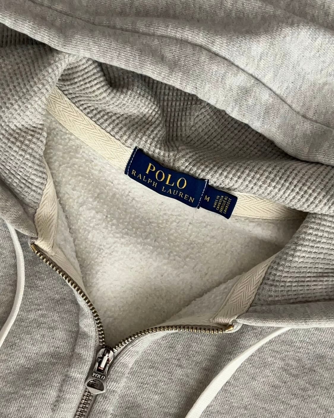 폴로 랄프로렌 써멀 기모 후드집업 M 상품이미지4
