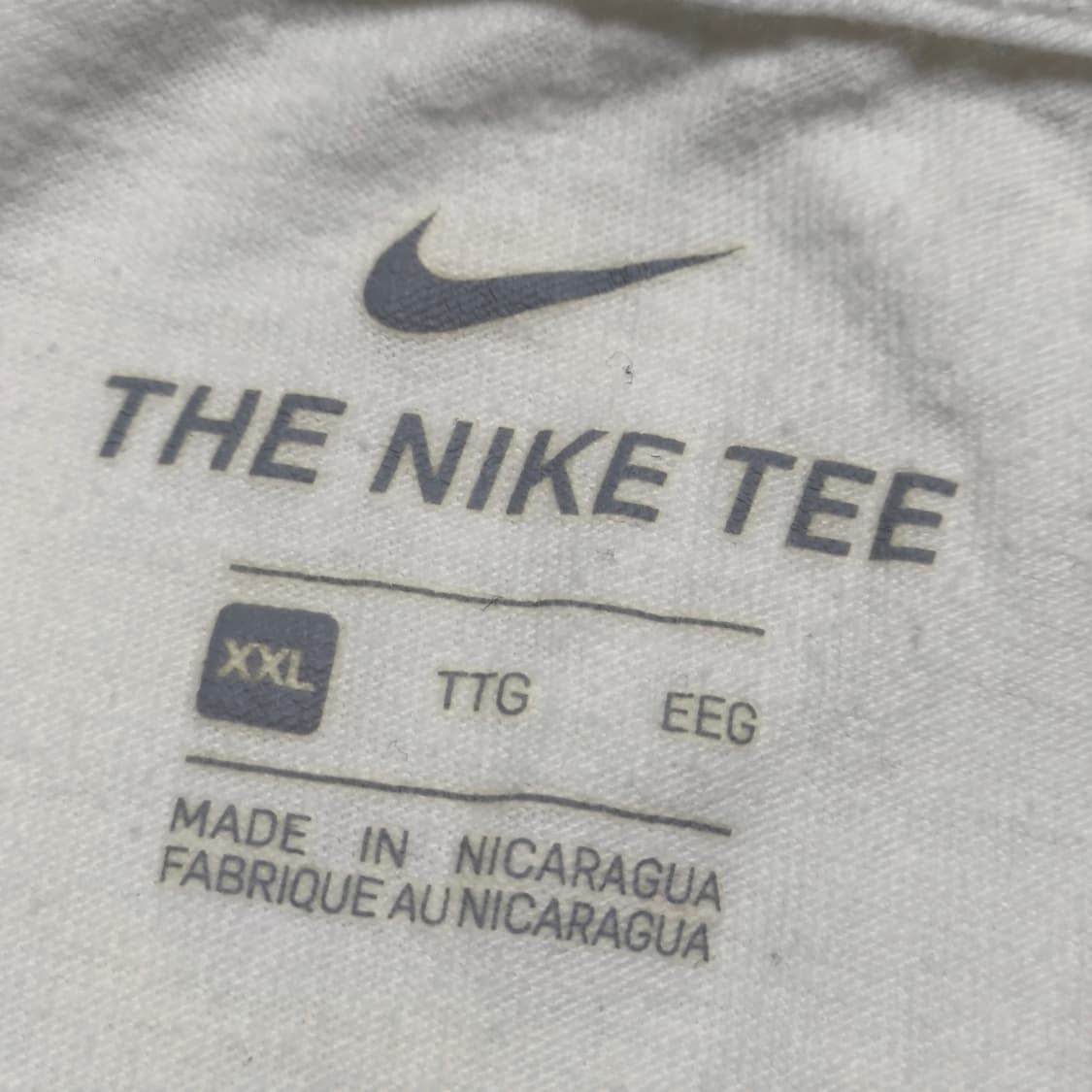 [XXL] NIKE  나이키 로고 화이트 티셔츠 상품이미지4